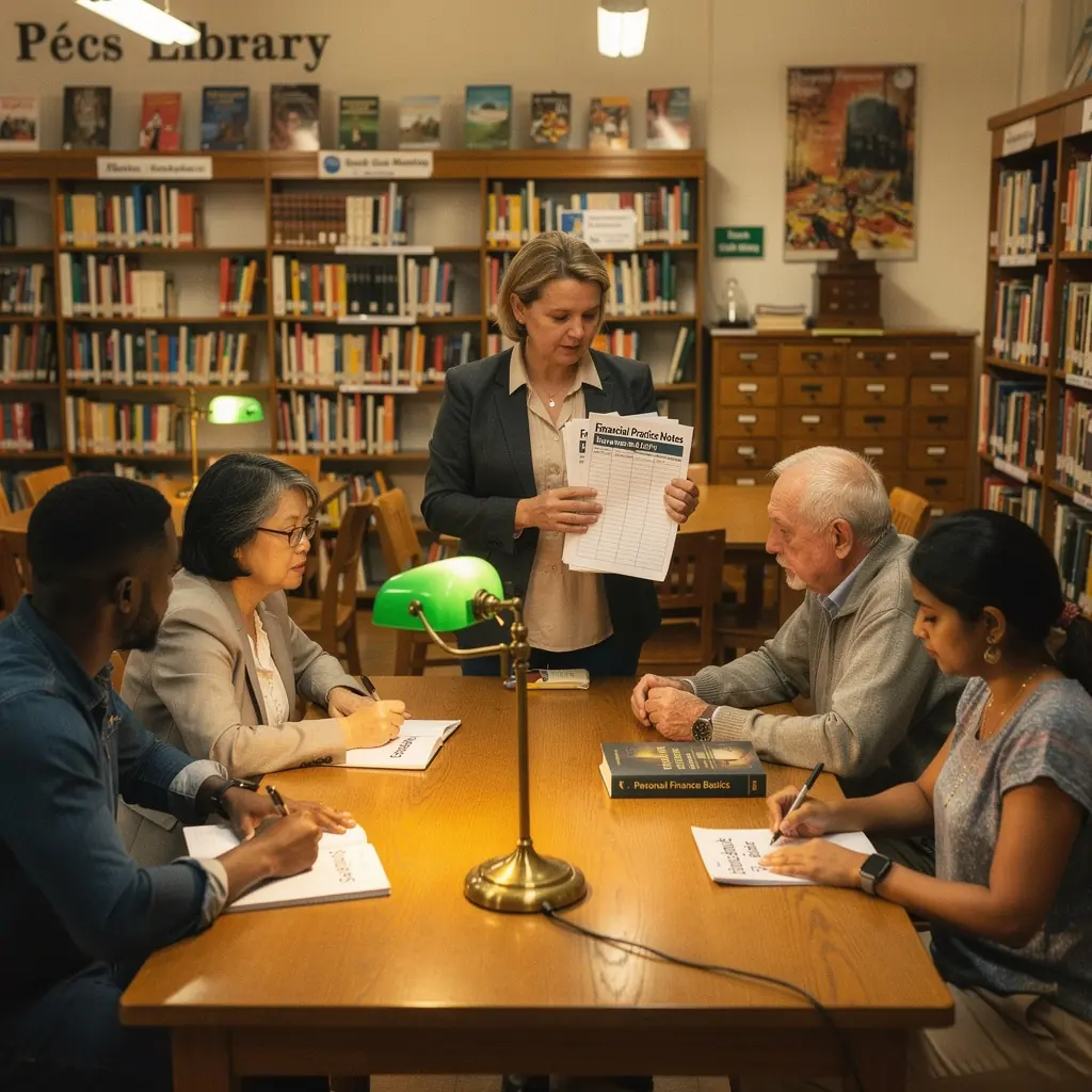 Olvasó, aki a pénzügyi tanácsokat tartalmazó könyvet lapozgat.